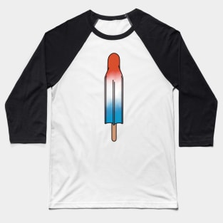 Watercolor Rocket Pop Popsicle Baseball T-Shirt